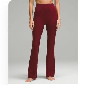 Lululemon Athletica Groove Nulu Super High Rise Flared Pant Size 4 Red Merlot
